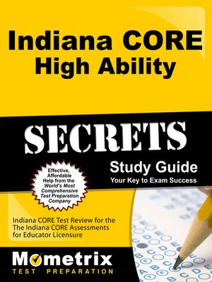 cover image of Indiana CORE High Ability Secrets Study Guide
